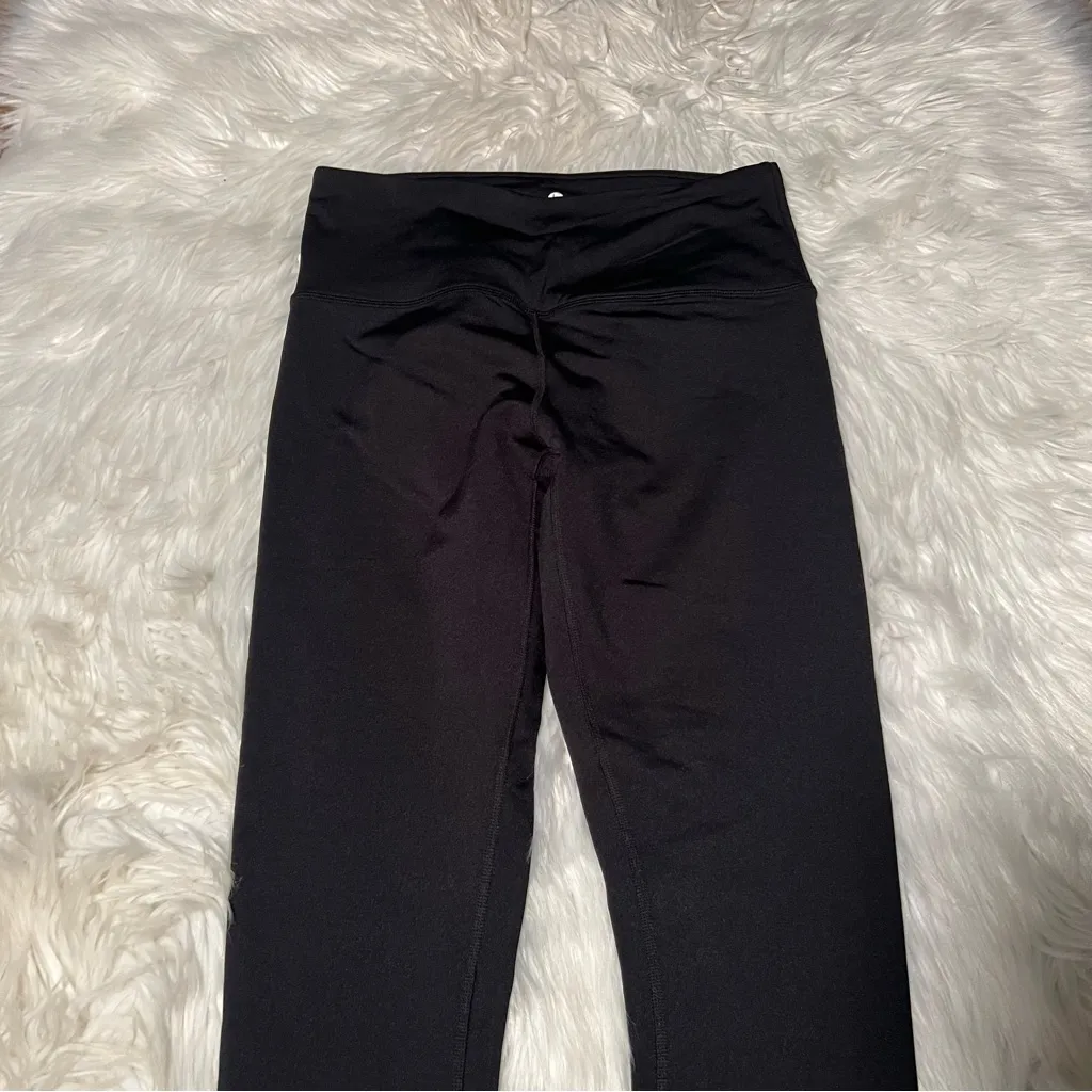 90 Degree by Reflex Fleece Lined Leggings Black M Size M - Image 3