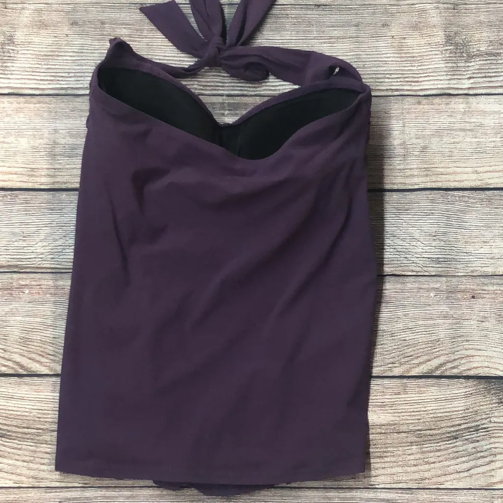 Lands End sz 8 purple bathing suit top - Image 2