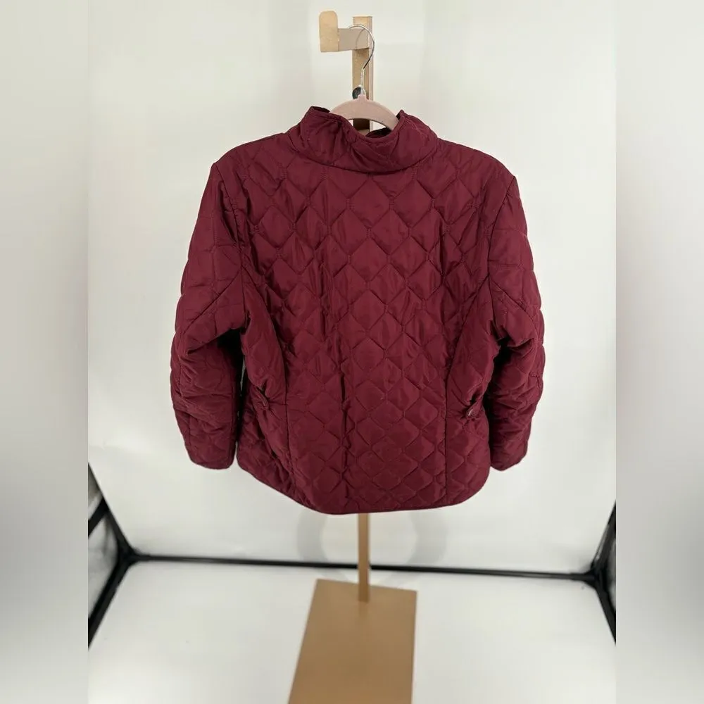 Eddie Bauer red quilted chore barn jacket size XL - Image 6