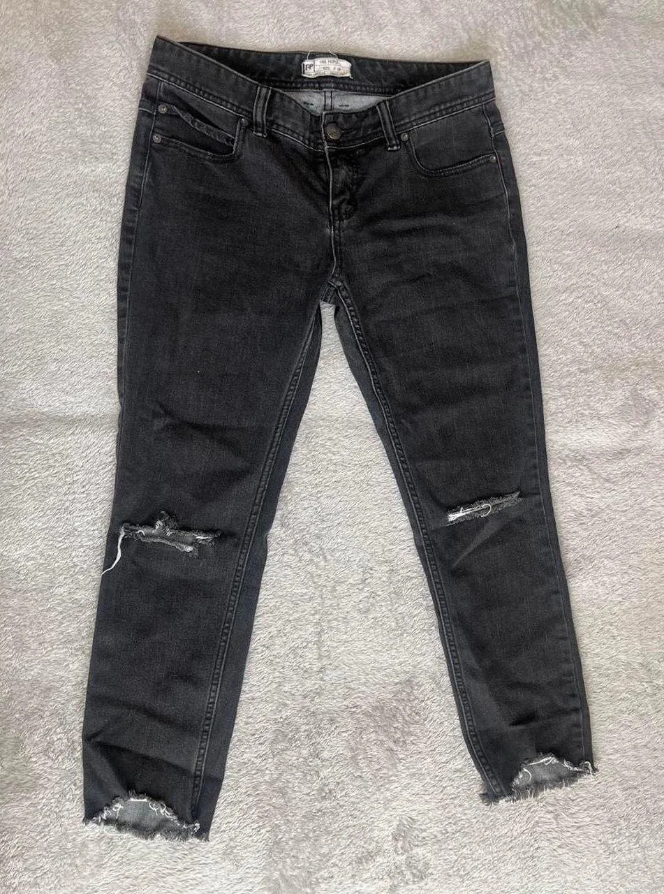 Black Distressed Jeans - Image 8