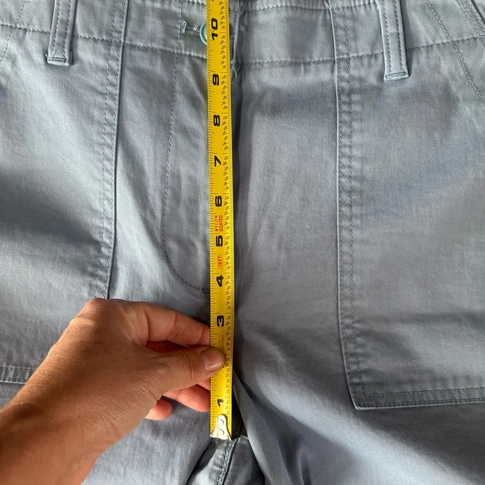 TALBOTS Light Blue High Waist Patch Pocket Casual Pants - Image 8