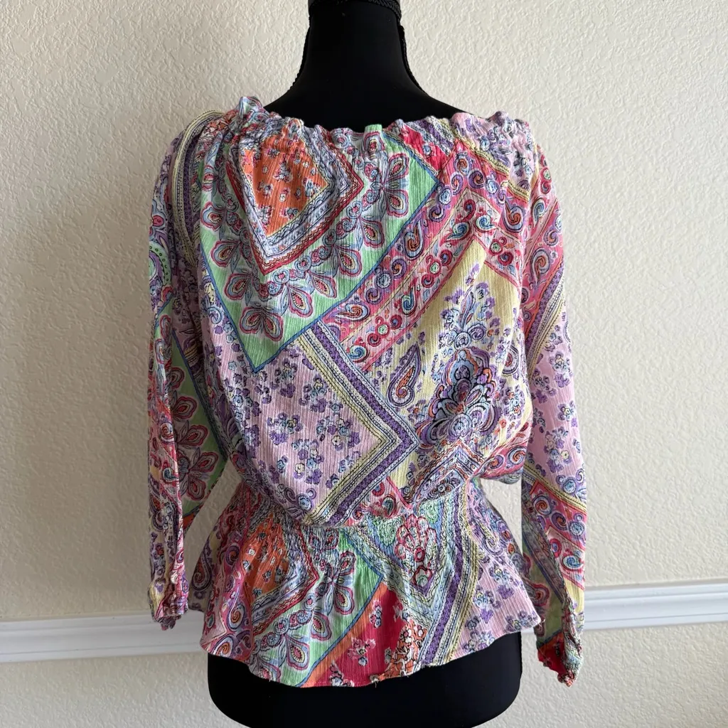 American Living Cotton Blouse Medium Women’s Layered Casual Everyday Layered Top - Image 2