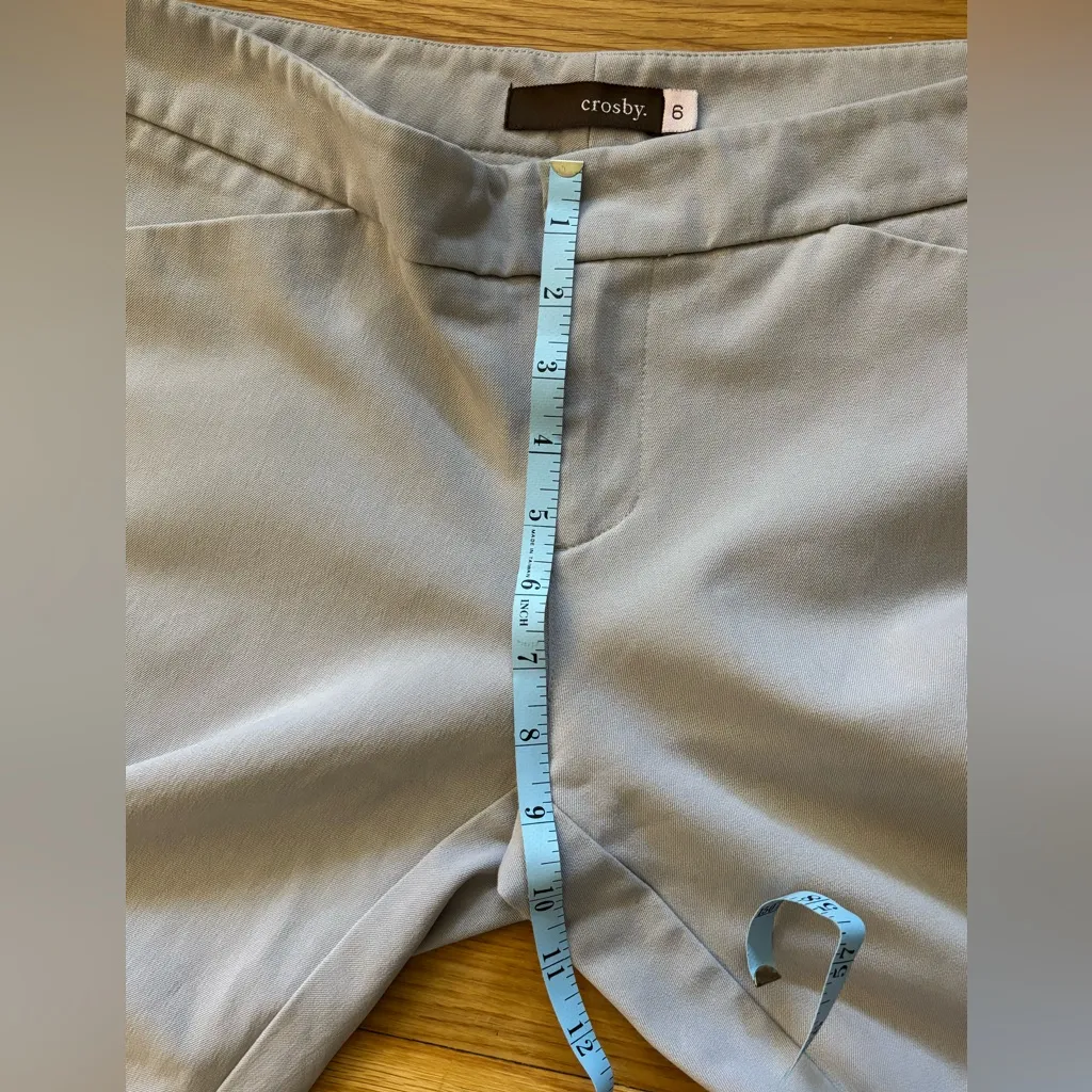 Crosby Light Gray Trousers Size 6 - Image 8