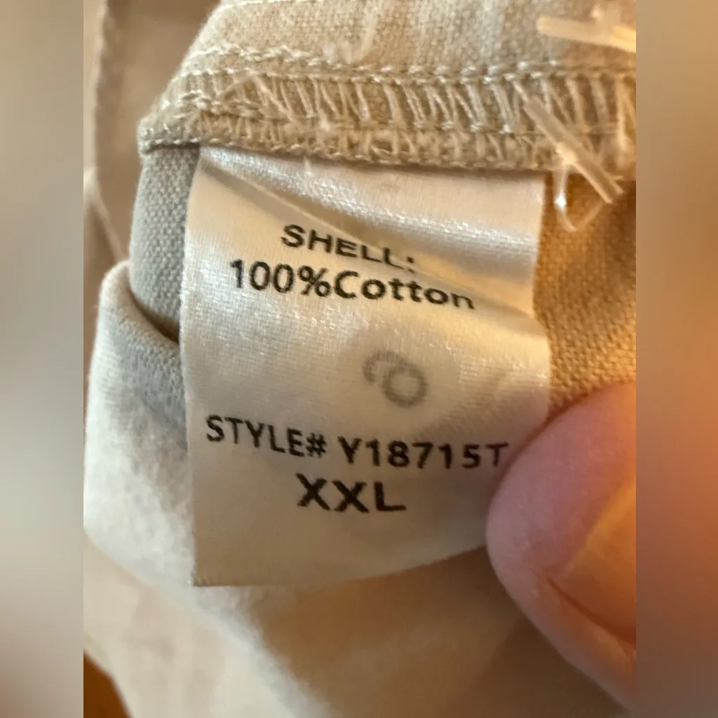 Pomander Place Tuckernuck Polly Cotton Shirt Dress Light Tan Women’s XXL - Image 10