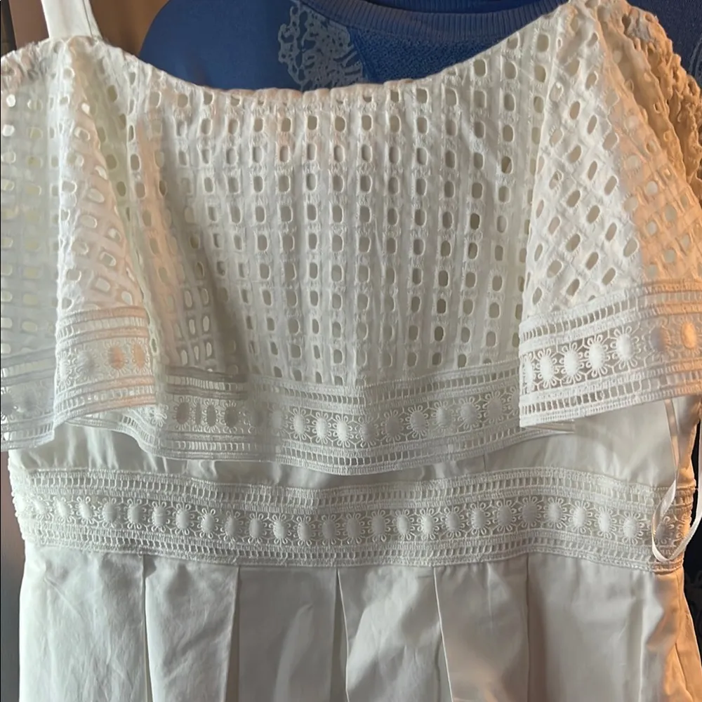 Eliza J White Eyelet Dress - Image 4