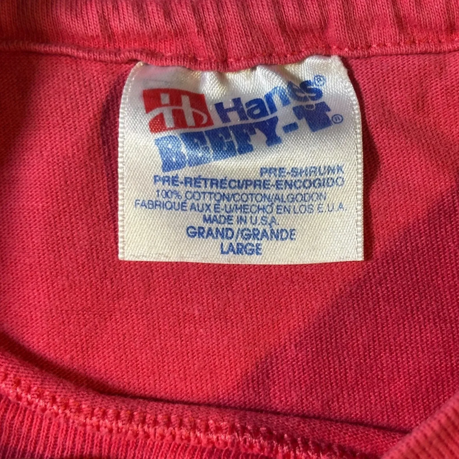 Vintage 90s Desert Cactus Graphic T Shirt Hanes Beefy Tee Red Women's‎ Large - Image 5