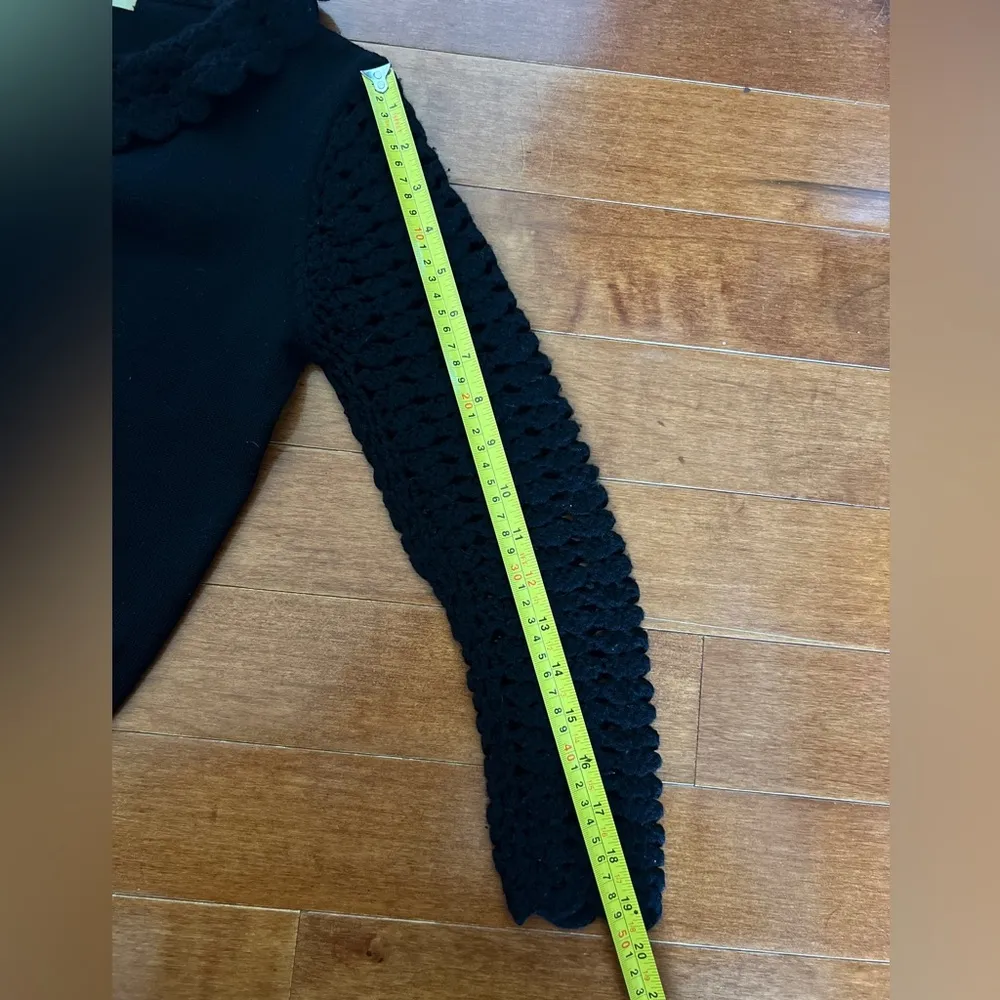 Vintage Lavorazione a mano Black Knit Sweater - Image 11