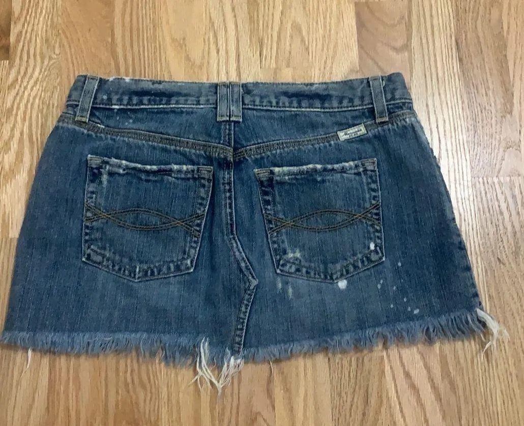 Distressed Denim Skirt - Image 2