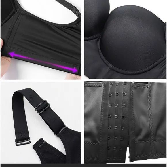 Deep Cup Shapewear Bra Bundle‎ Black Size undefined - Image 11