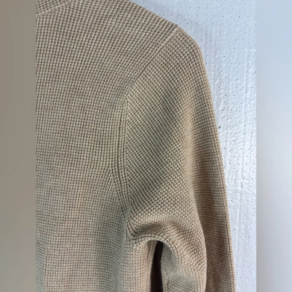 Cyrus S Women's Beige Pocketed Midi Cardigan Sweater - Image 3