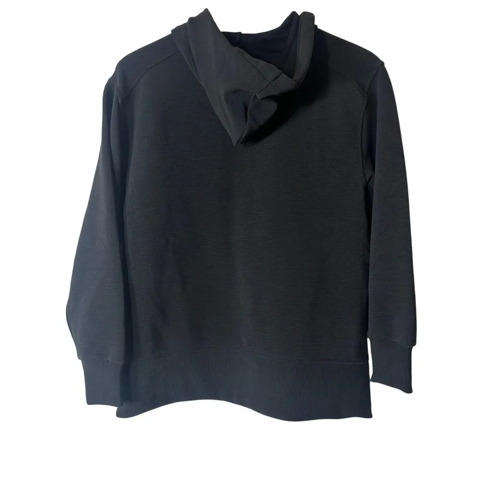 CALIA by Carrie Underwood Black Oversized Side Slit Hoodie Size XS - Image 2