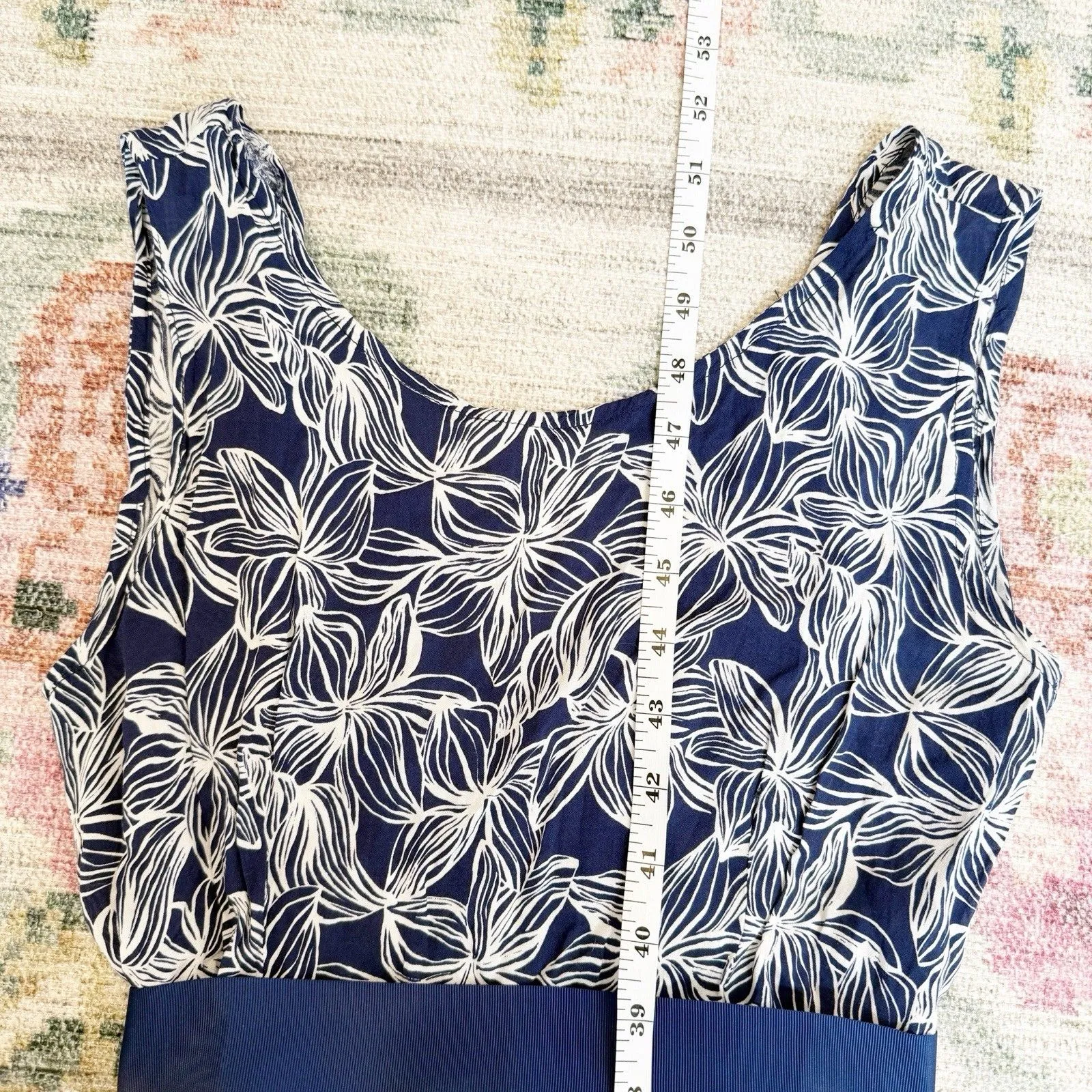 Vineyard Vines Floral Maxi Dress Size 4 Resort Hawaiian Coastal Island Vacation - Image 6