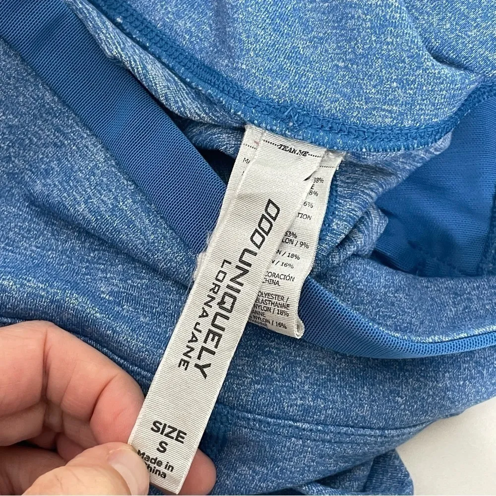 Lorna Jane Cropped Blue Leggings 400 - Image 9