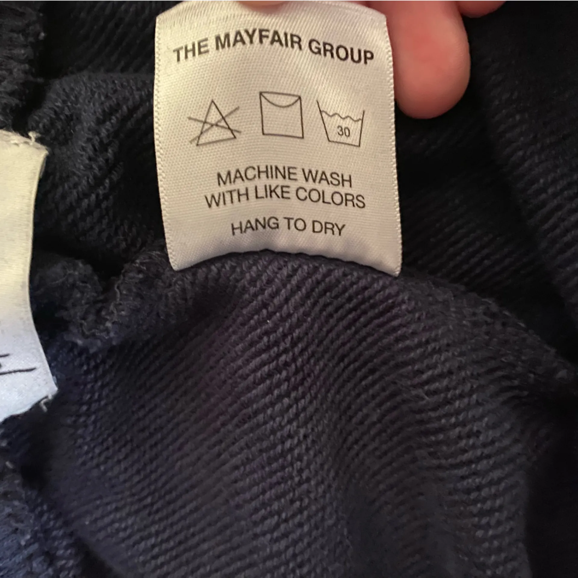 The Mayfair Group Navy Blue It’s Not You It’s Me Cotton Jogger Sweatpants Size S - Image 7