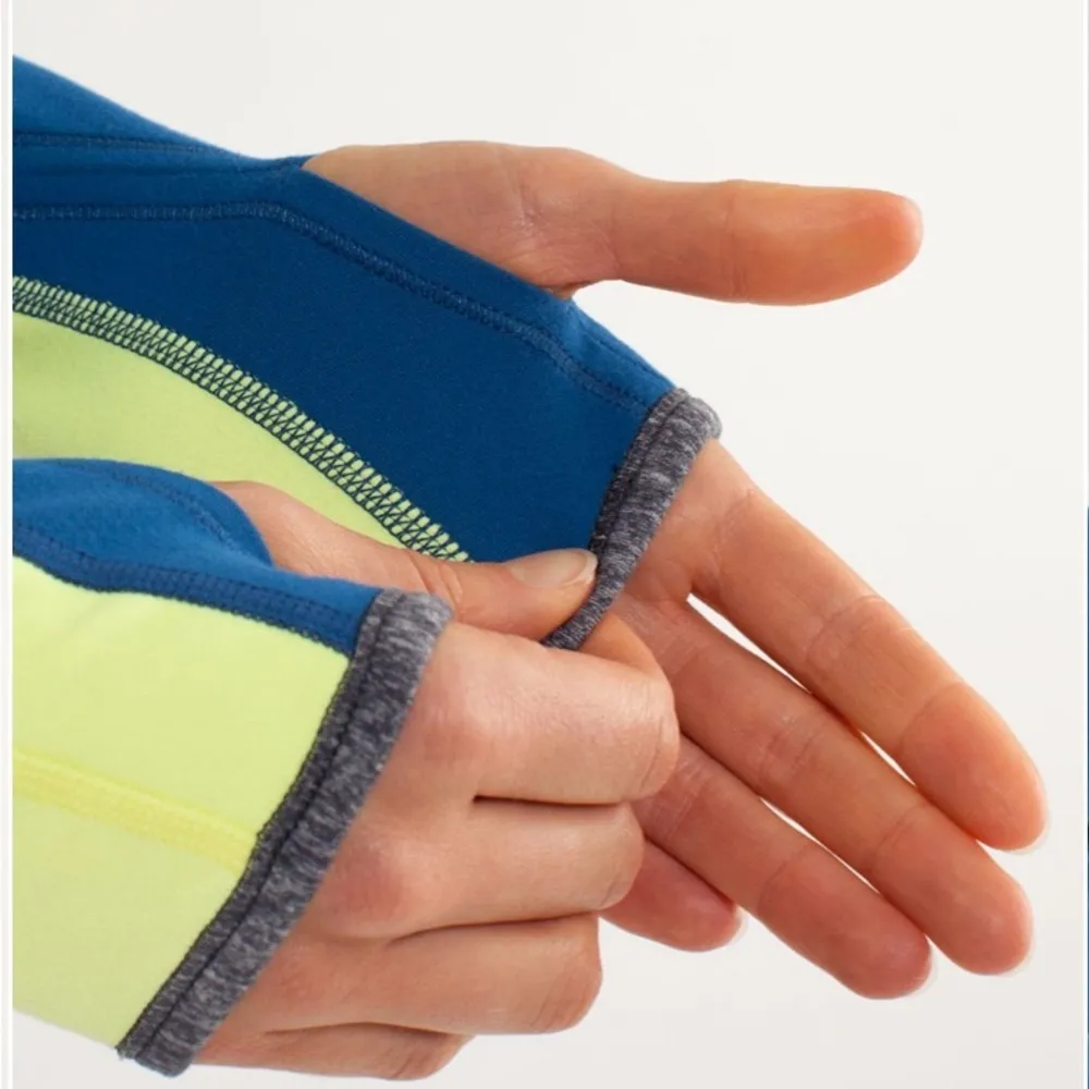 🍋LULULEMON Reversible Runder Under top Limitless Blue Heather Coal - Image 6