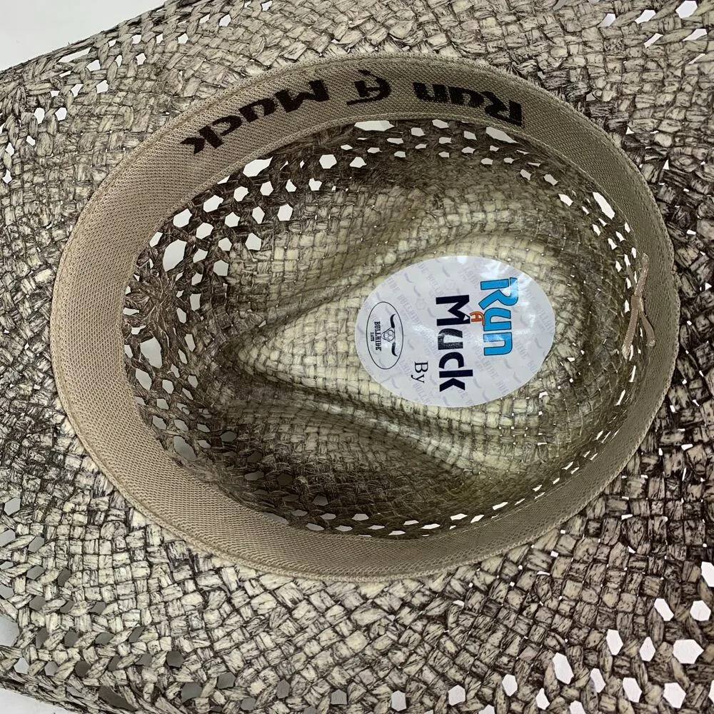 Bullhide Hats Run a Muck Collection GONE CRAZY Gray Toyo Straw Cowboy Hat - Image 8