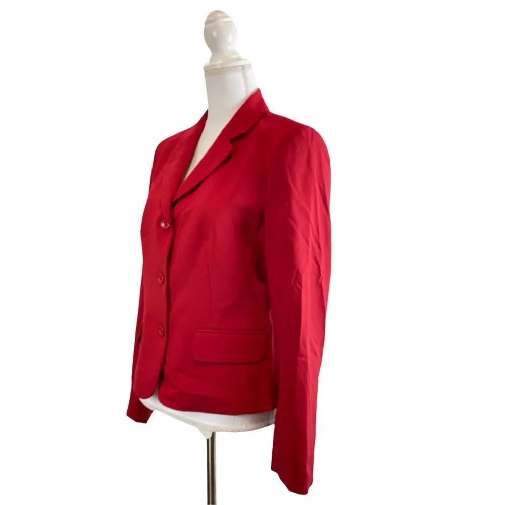 Women’s BODY by Victoria Red Blazer Jacket Sz 8 Casual Office Workwear Business - Image 5