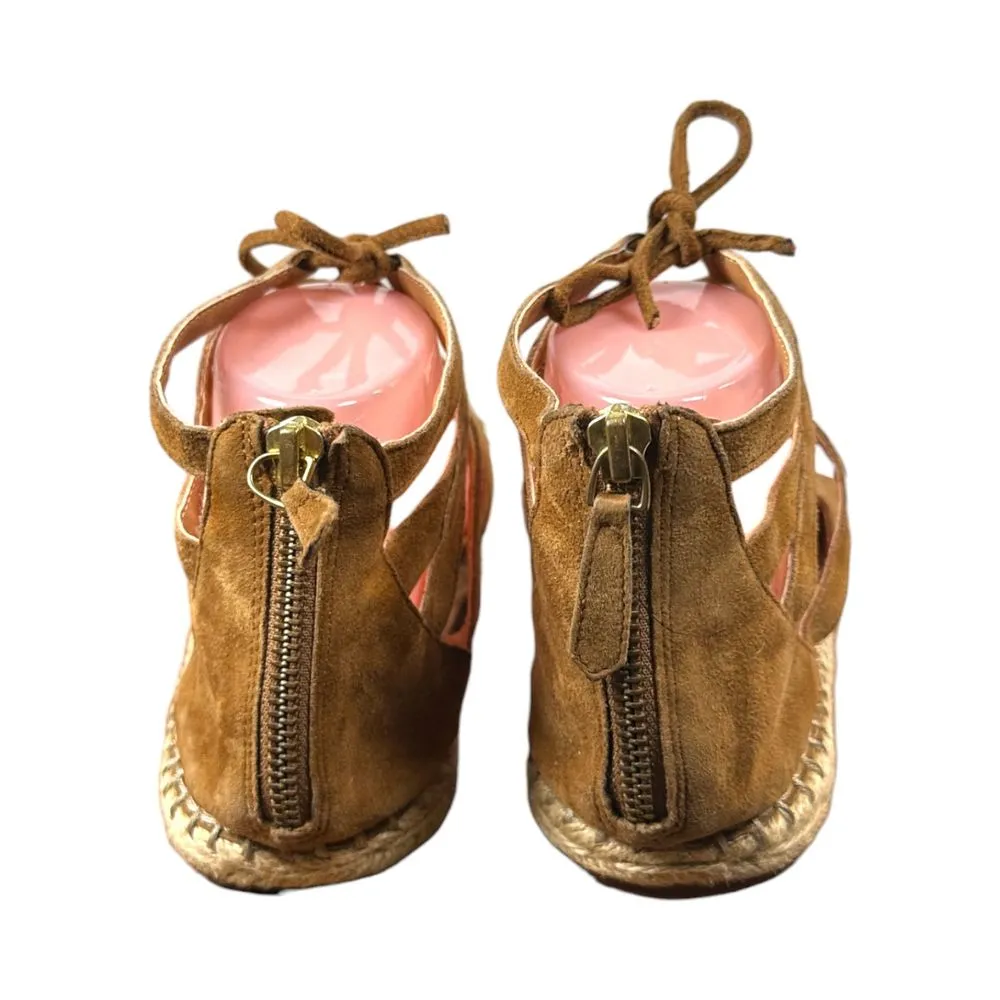 Caslon Leather Espadrille Closed Toe Flats Ankle Tie Women’s Size 8 - Image 6