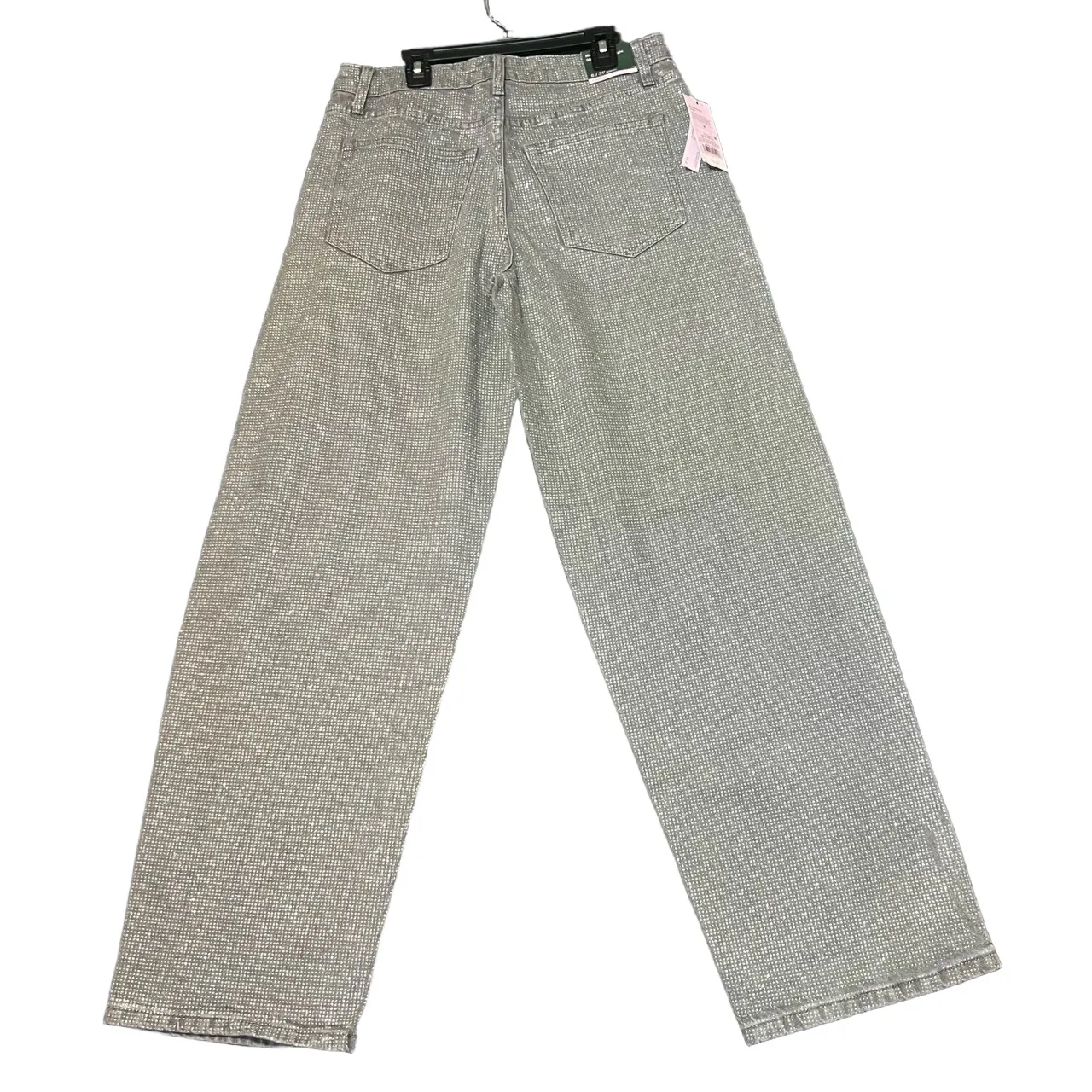 Wild Fable Sparkle Jeans Womens 6 Grey Midrise 90s Relaxed‎ Straight EasyRigid - Image 2