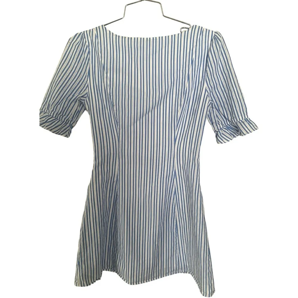 L’Academie  The Belize Dress :Sky Stripe Sz XS - Image 5