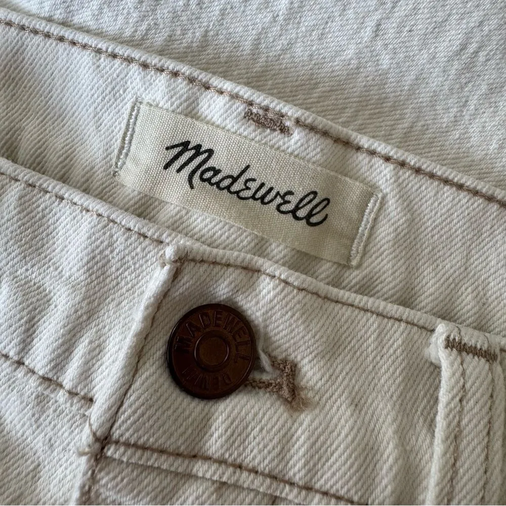 Madewell Slim Demi-Boot Jeans in Cloud Lining Size 26 - Image 14