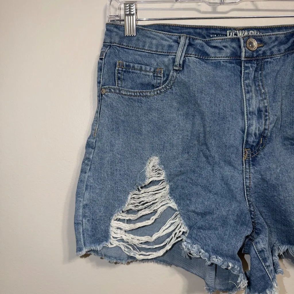 ReWash Super High Rise Vintage Stretch Denim Shorts Women’s Size 13/31 - Image 4