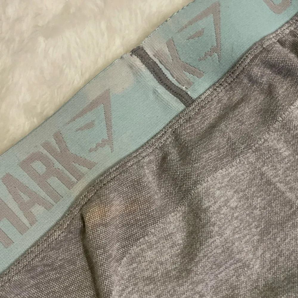 Gymshark Gray & Aqua Leggings - Image 3