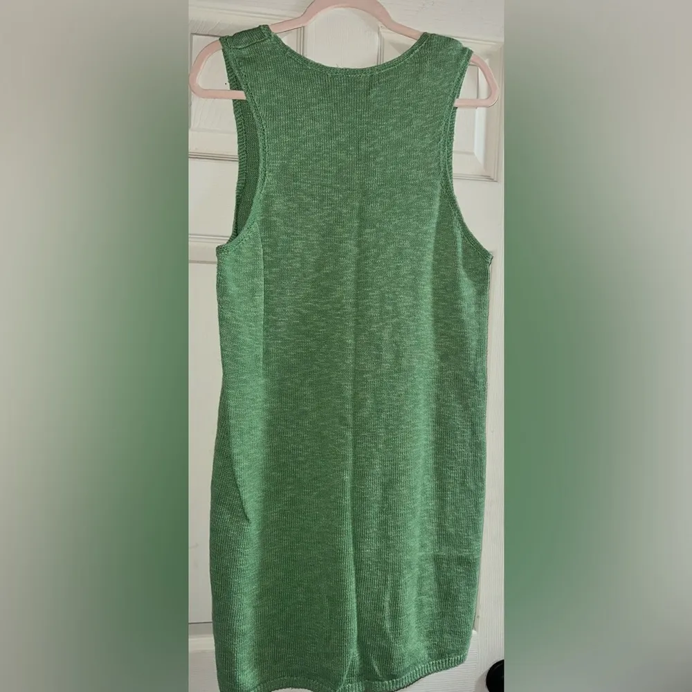 New Free People Beach Nina Sweater Mini Dress In Cool Moss - Image 5