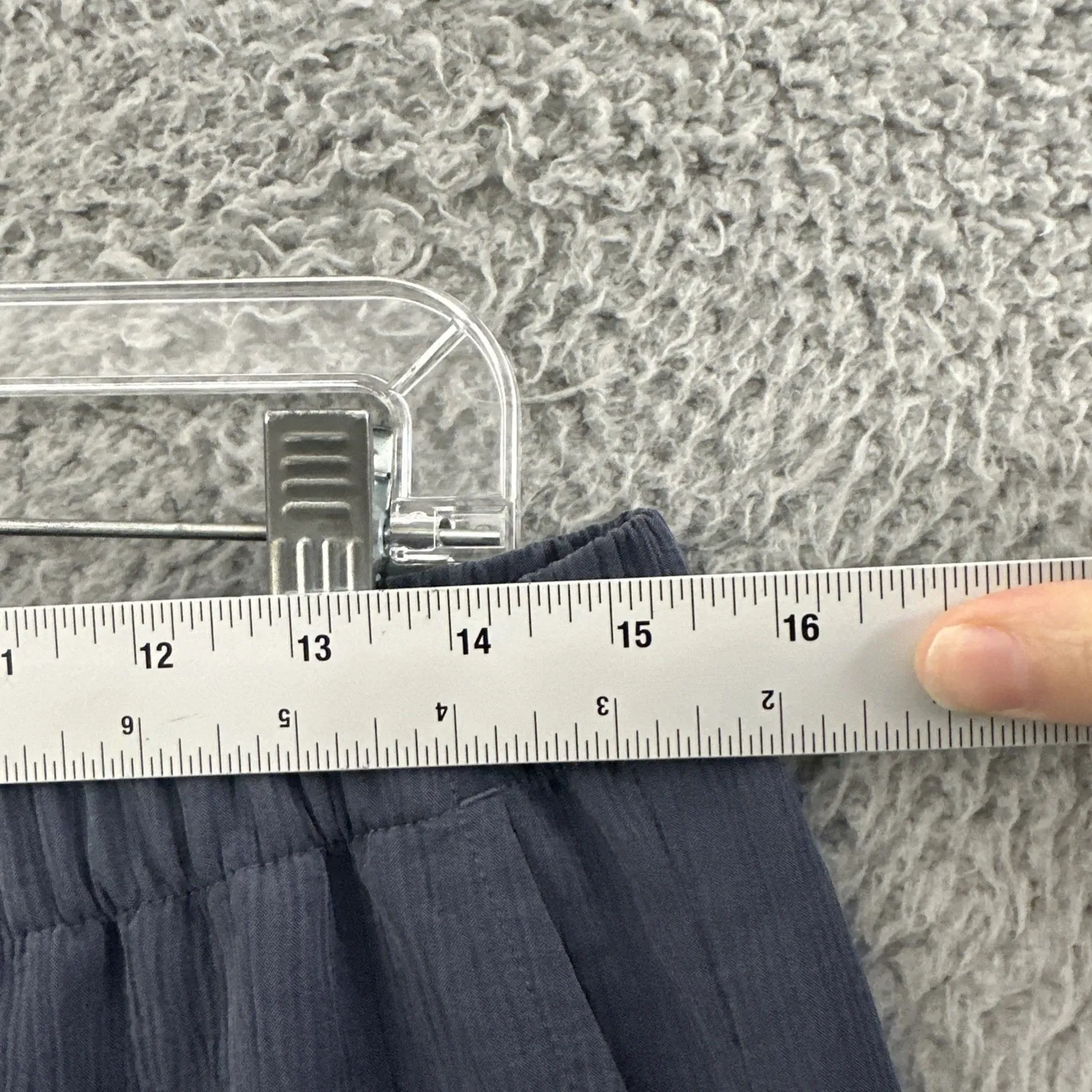 J. Jill PureJill Sand Washed Pants Wide Leg Pull On Lagenlook Boho Women Medium Blue - Image 6