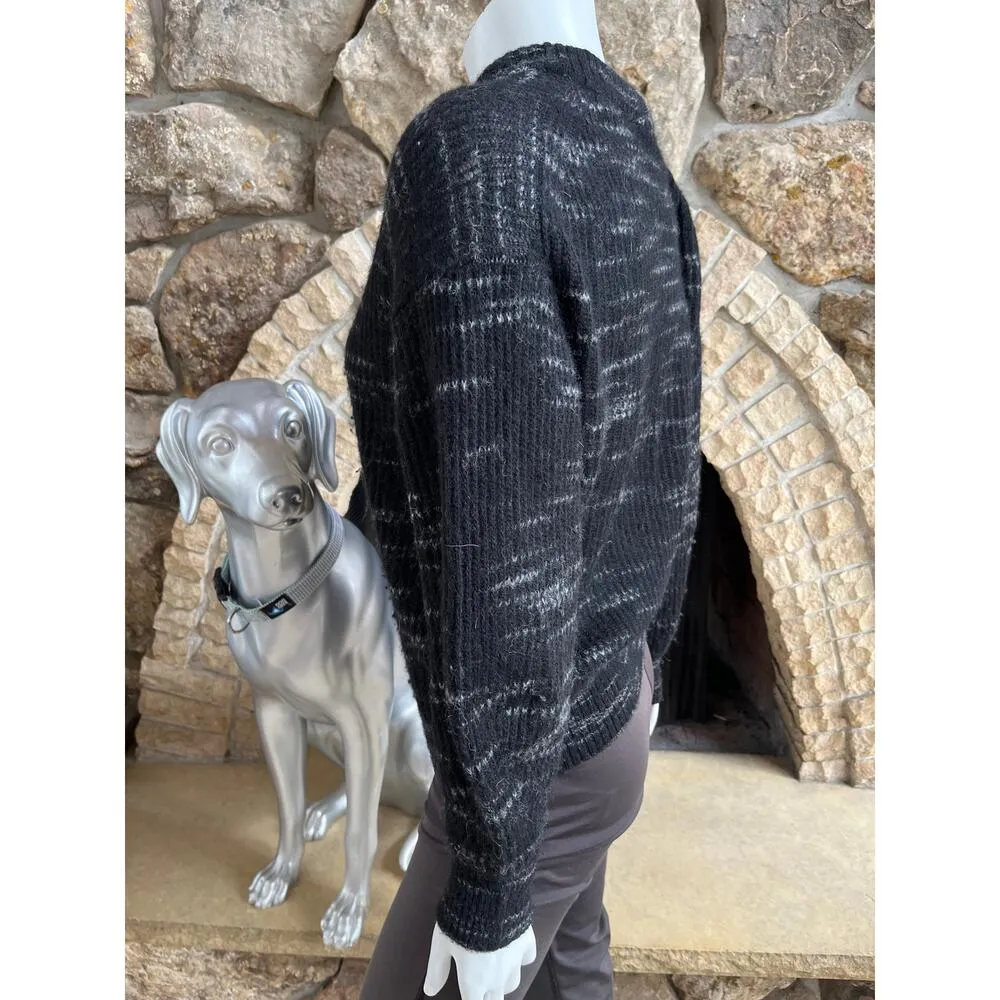 Everlane Cocoon Alpaca Merino Wool Black Gray Crewneck Sweater Women's Size XS - Image 2