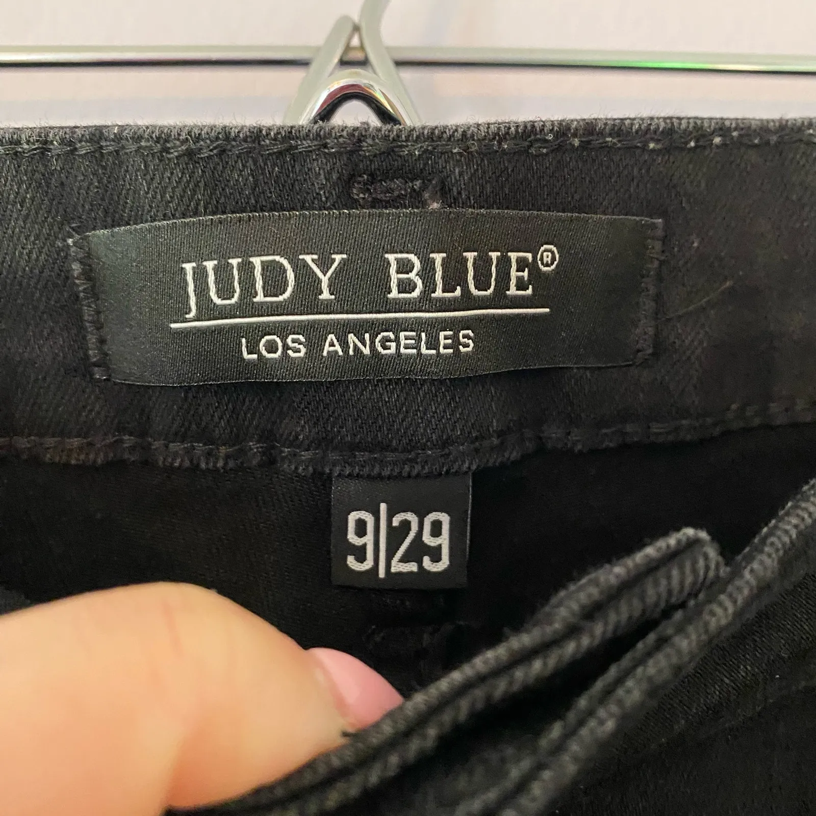 Judy Blue Skinny Fit Black Cheetah Print Jeans Pants Stretch Women's size 9 / 29 - Image 2