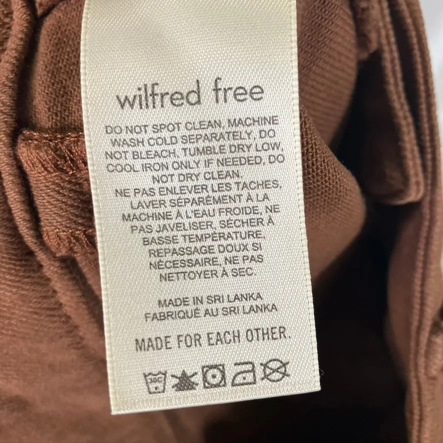 Wilfred Free Womens Cargo Pants Size 6 Brown Cotton‎ Blend Utility Trousers - Image 5