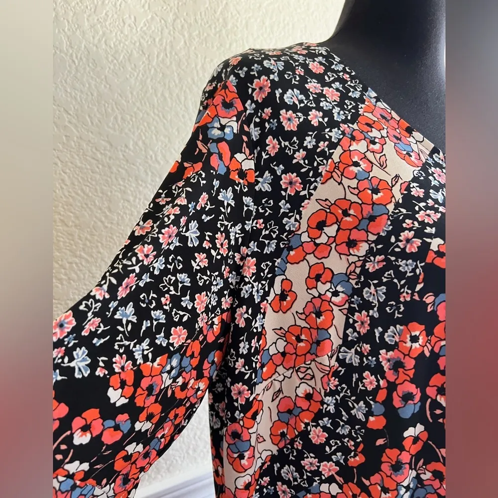 Women’s Bohemian Sheer Sleeve Dress Flowy Relaxed Fit Festival Style Mini Boho - Image 10