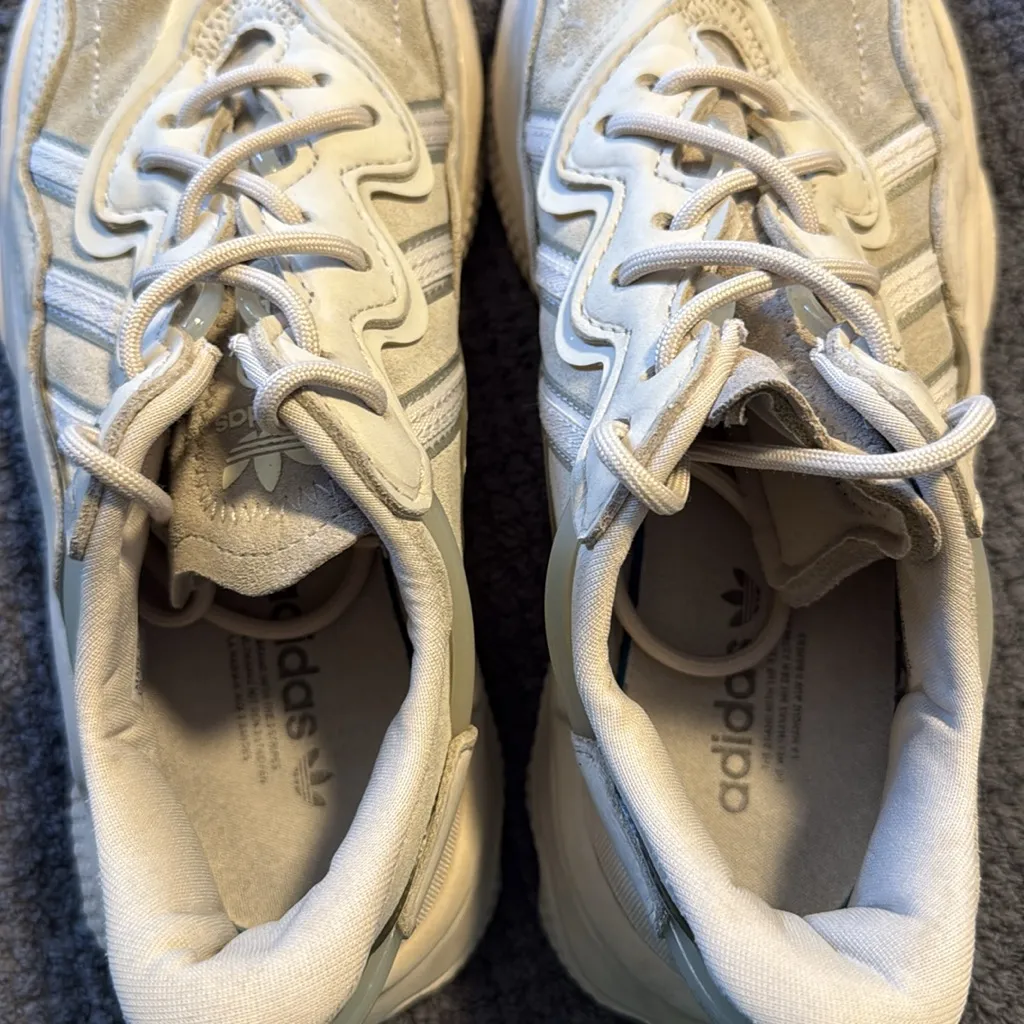 adidas‎ Ozweego Beige Off White Sneakers Women’s Size 6.5 - Image 7