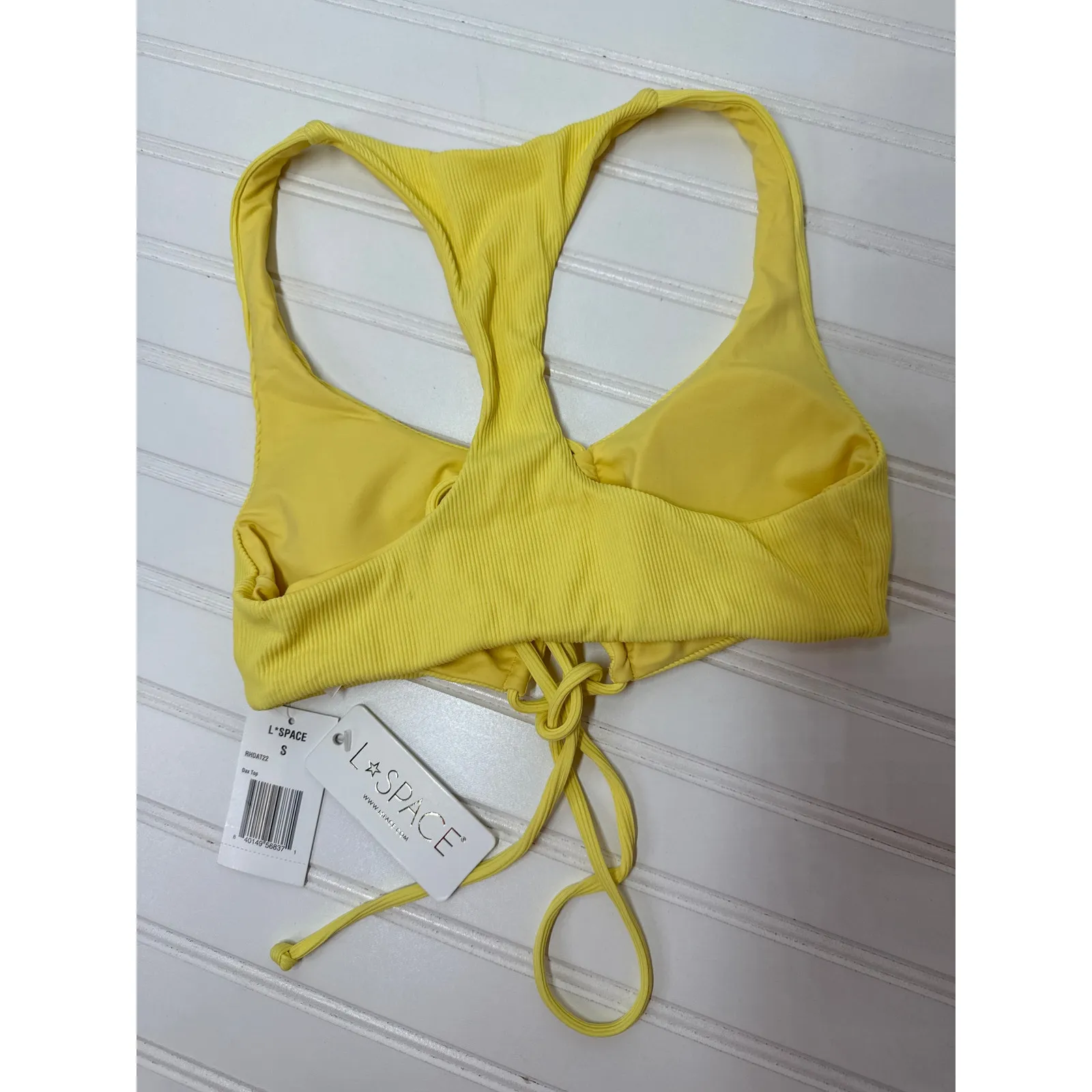 l*space NWT L  Bikini Top Dax Yellow Wrap Tie &  Color-Block Ringo Bundle Size S - Image 6