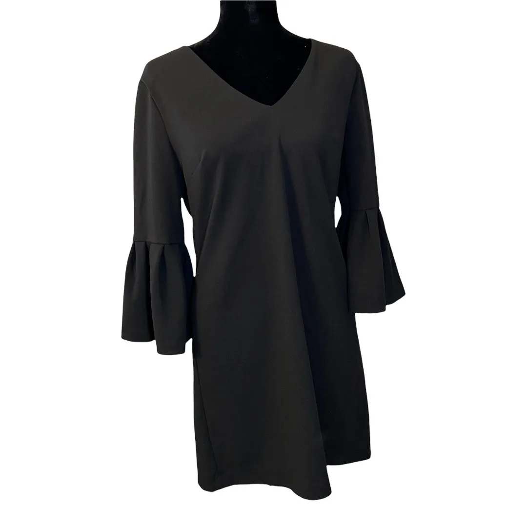 Donna Morgan Long Sleeve Black Dress Size 8 - Image 2