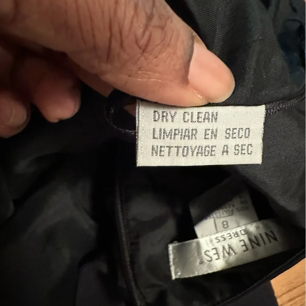 Nine West Empire Waist Hot Pink Black Y2K HalterNeck Open Back Dress Size 8 - Image 6