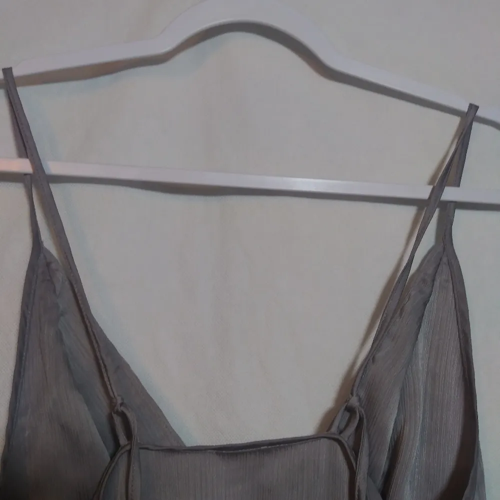 FREE PEOPLE Hang On Halter Slip Dress In Sterling Casual Festival Size M - Image 12