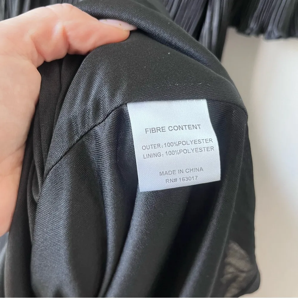 Princess Polly Russek Long Sleeve Pleated Plisse Tie Front Maxi Dress 2 - Image 9