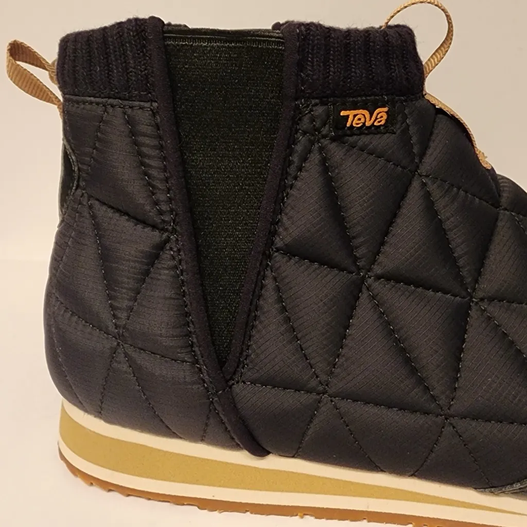 Teva ReEMBER Mid Slip-On Women’s Blue & Tan Quilted Ankle Boots Size 10 - Image 10