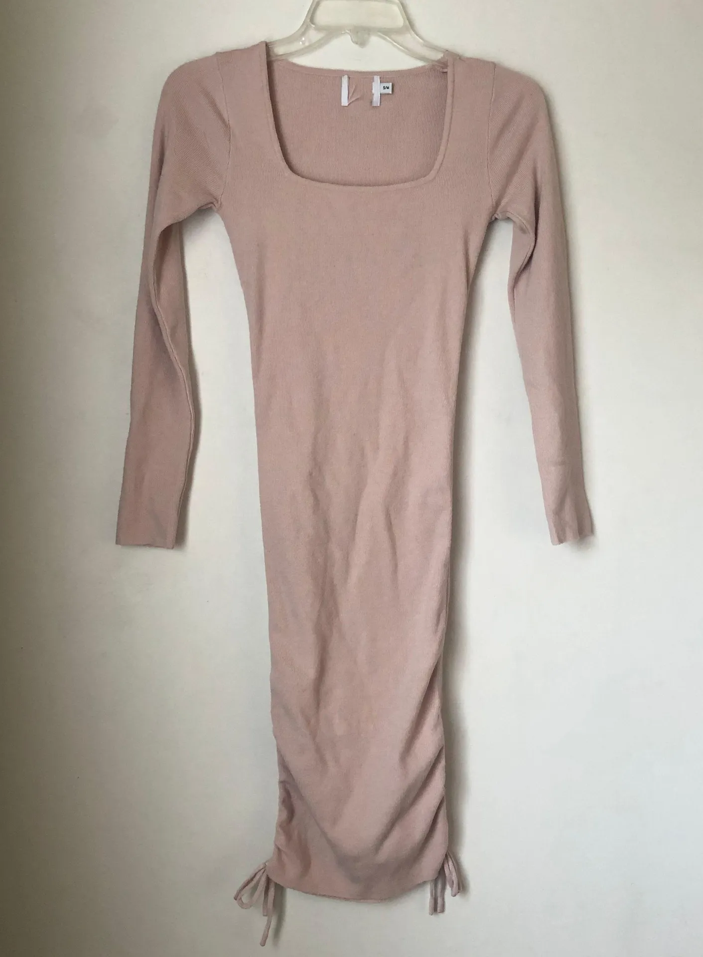 Montannah Beige Knit Mini Dress S/M - Image 2