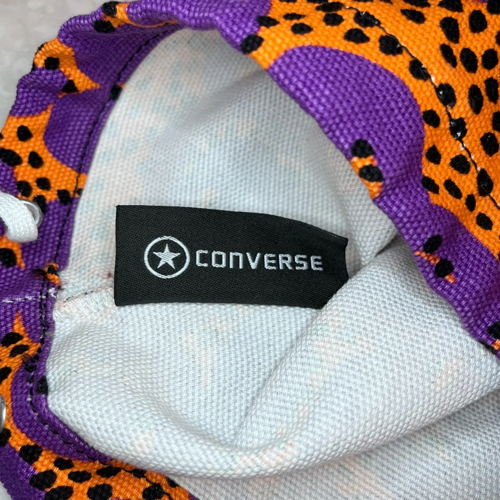 CONVERSE x MARIMEKKO Fabric Dust Bag Purple Orange Shoe Lace Medium - Image 8