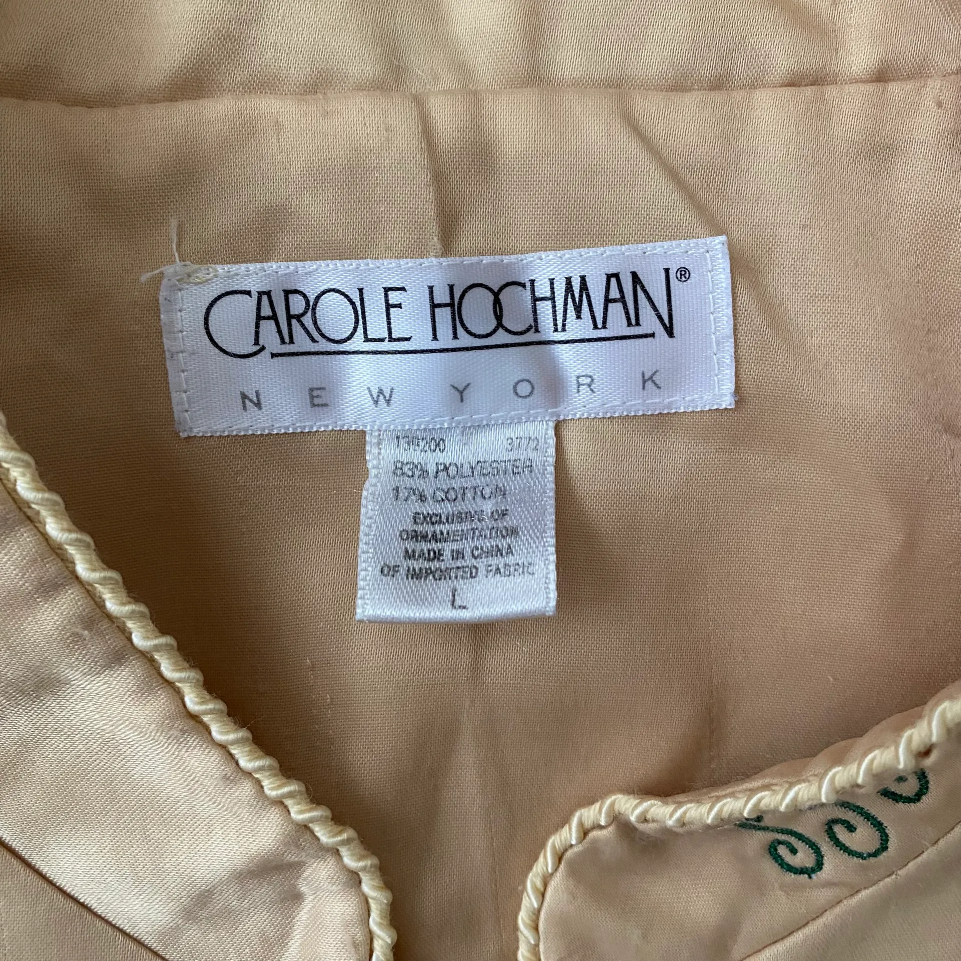 Carole Hochman New York women L pull-on pants and Longsleeve pajama set gold - Image 8