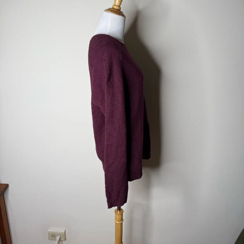Levi's  Deep Plum Crew Neck Wool Sweater - Image 3