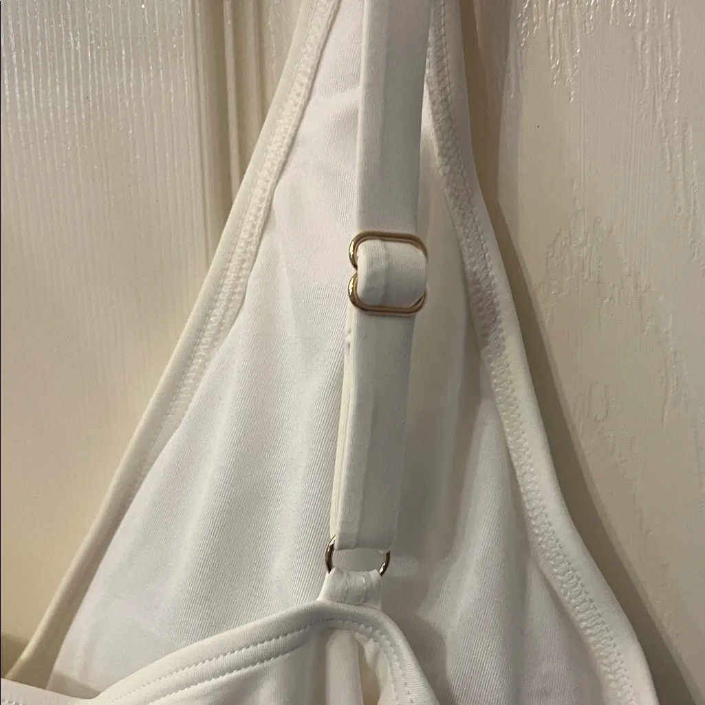 Michael Kors White Swimsuit with Logo Accent - Image 5