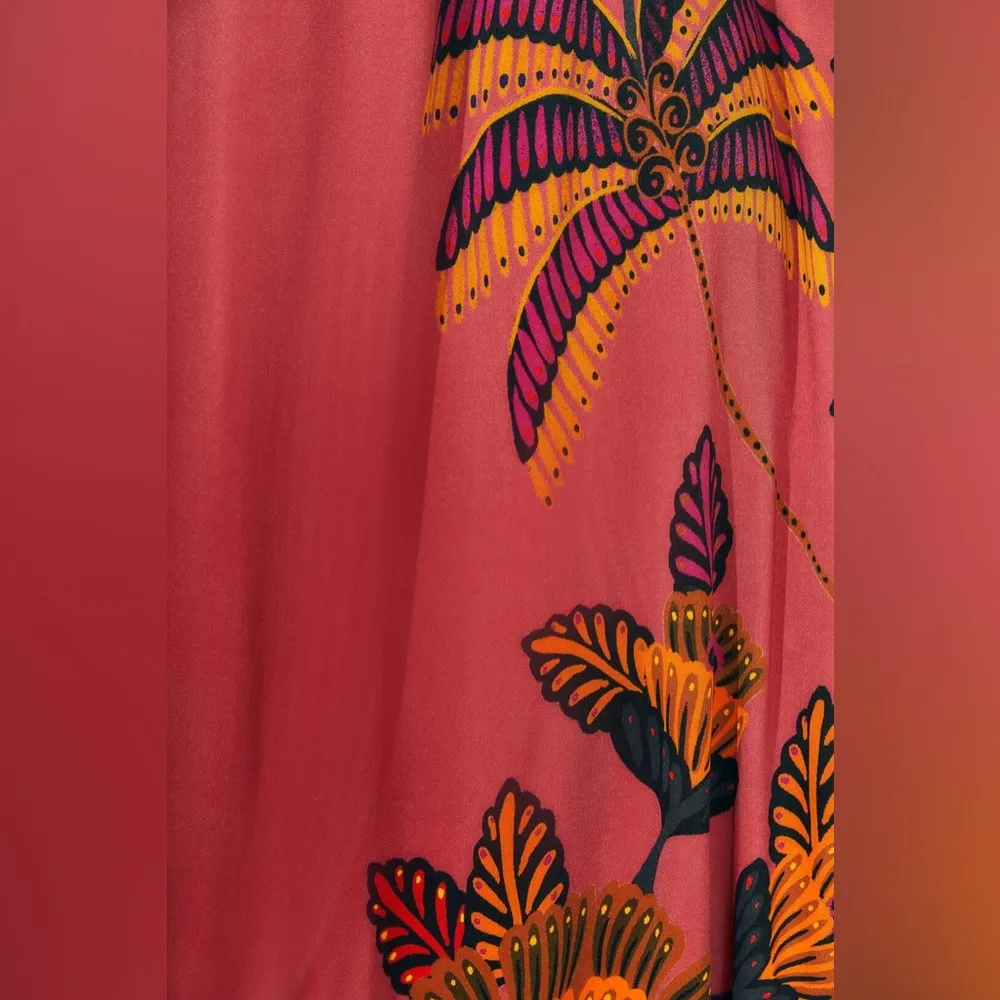 FARM RIO Blush Living Bloom High Neck Maxi Dress, Size X-Small, $265 - Image 6