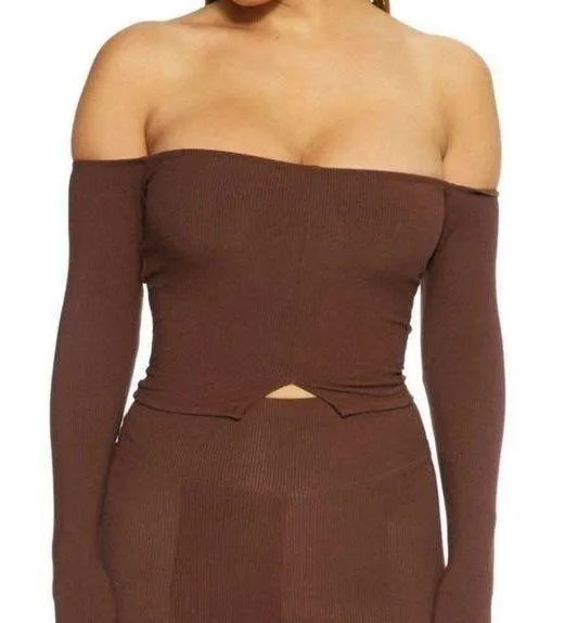 naked wardrobe brown dress Naked Faux Fur Maxi Dress