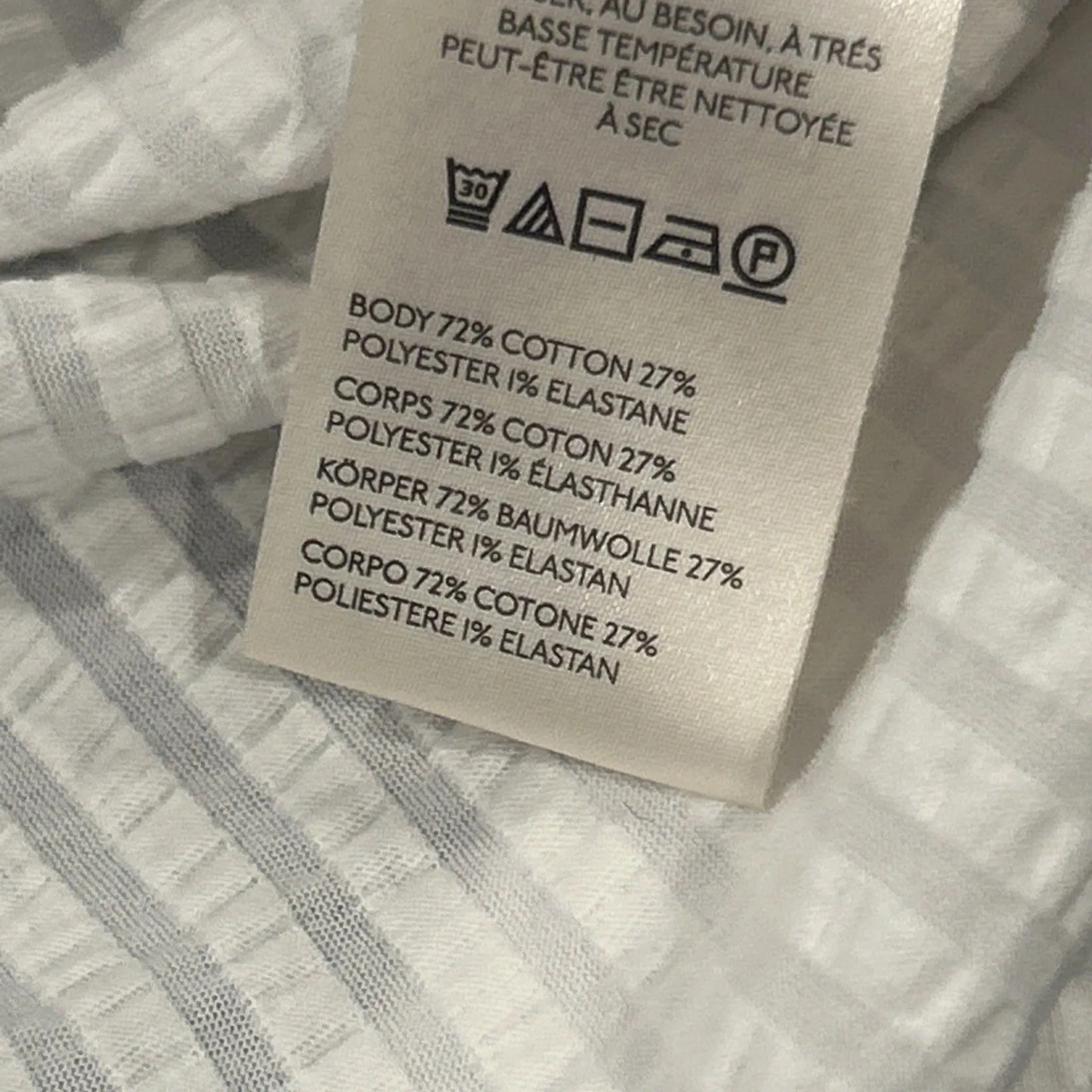 Anthro Maeve Tank Top Womens Small White Textured Square Neck Cotton Stretch - Image 3