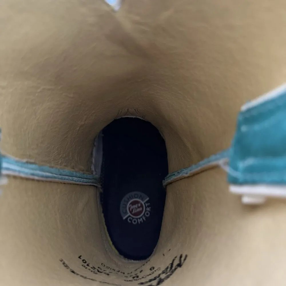 TONY LAMA Rowena 11”‎ Women’s 6B Brown Turquoise Leather Western Boot USA SA2101 - Image 4