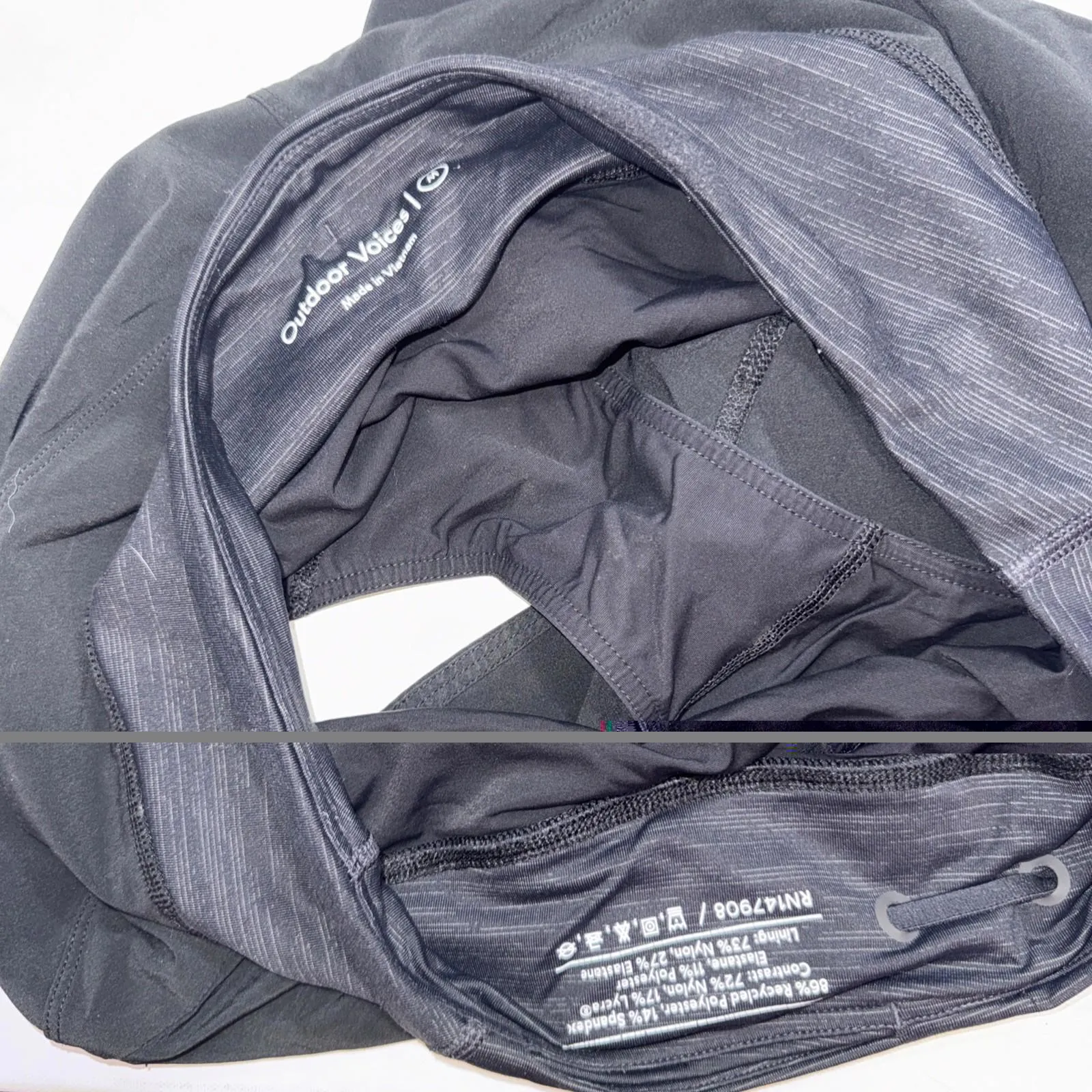 Outdoor Voices Black Hudson 3.5" Activewear Athletic Shorts Women's Size Medium - Image 9